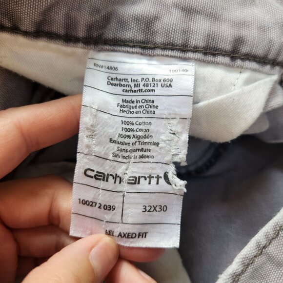 Carhartt Gray Cargo Pants for Men - Picture 7 of 9